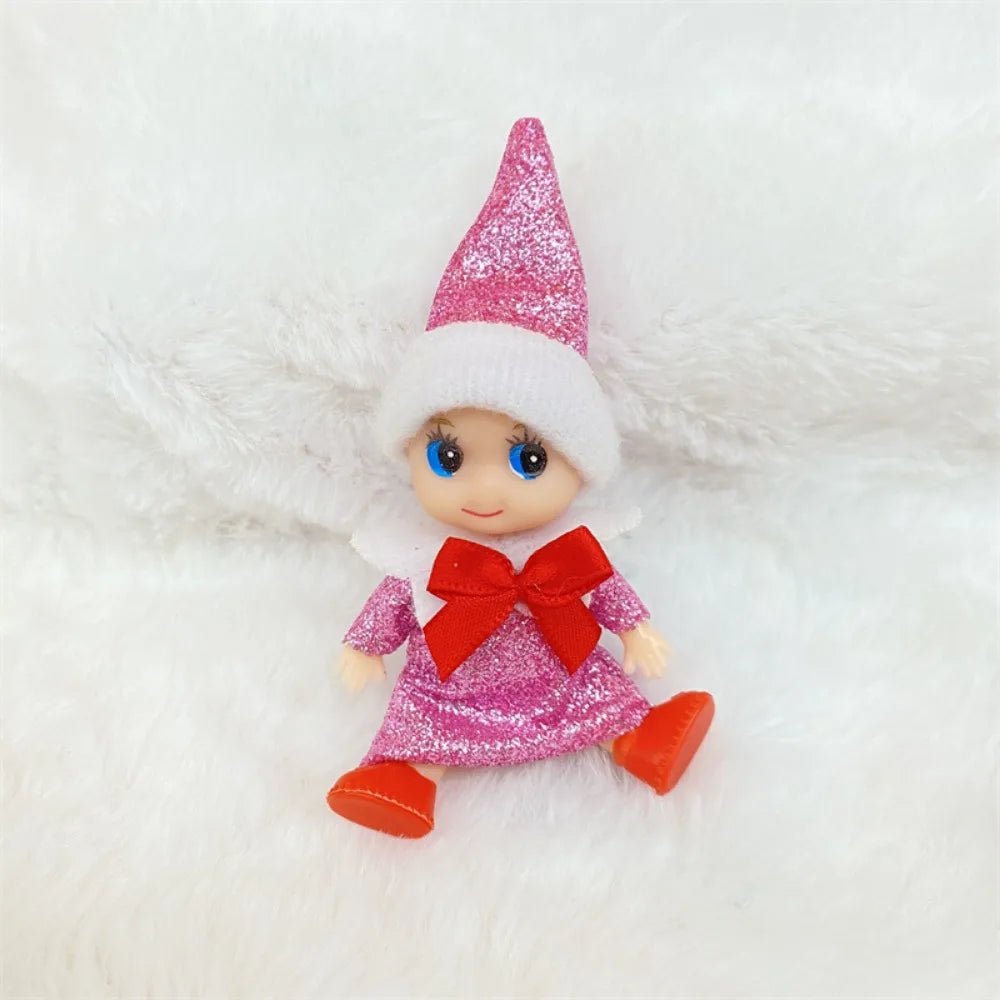Christmas Mini Baby Elf Dolls Todder Elves Shining Kindness Craft Babies Doll Toy Decoration On The Shelf Gift For Girl Boy Kid - Kaiju Mafia