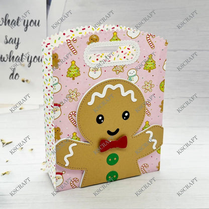 KSCRAFT Gift Bag Christmas Add On Cutting Dies Stencils for DIY Scrapbooking Decorative Embossing DIY Paper Cards - Kaiju Mafia