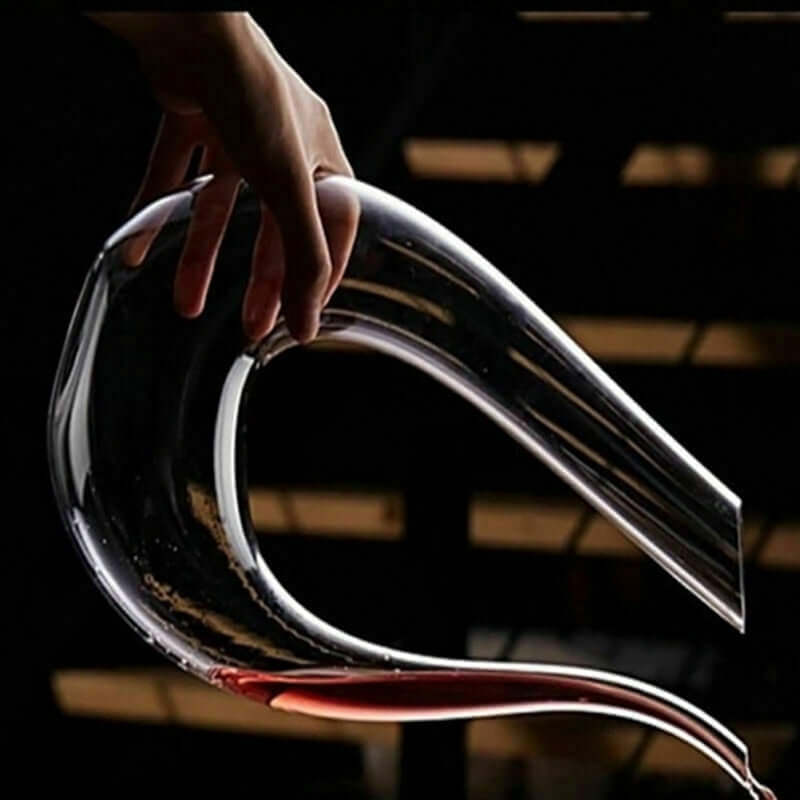 Crystal U-Shaped Wine Decanter