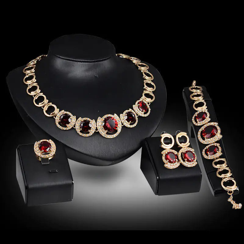 Gold Indian Jewelry Set