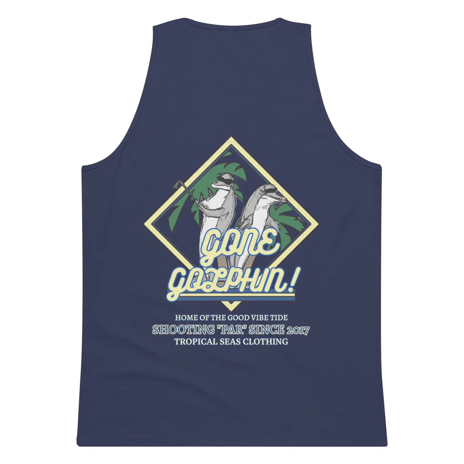 Men’s Premium Gone Golphin Tank Top - Kaiju Mafia